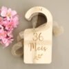 Cintre séparateur de taille en bois "feuillage" x9 – Image 5