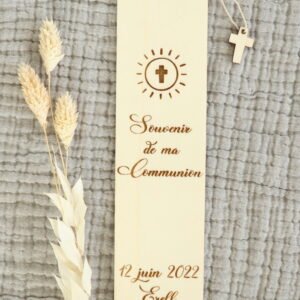 marque page croix lumineuse communion