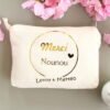 Pochette Porte-monnaie Porte-cartes MERCI nounou cœur or personnalisable – Image 4