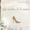 Pochon sac à chaussures des mariés personnalisable – Image 5