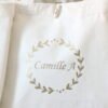 Sac Cabas bouton Couronne Personnalisable avec un prénom – Image 2