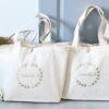 Sac Cabas bouton Couronne Personnalisable avec un prénom – Image 3