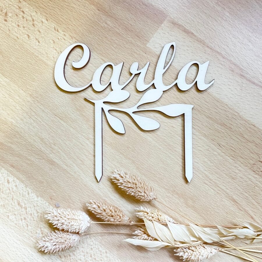 Cake topper feuillage Carla