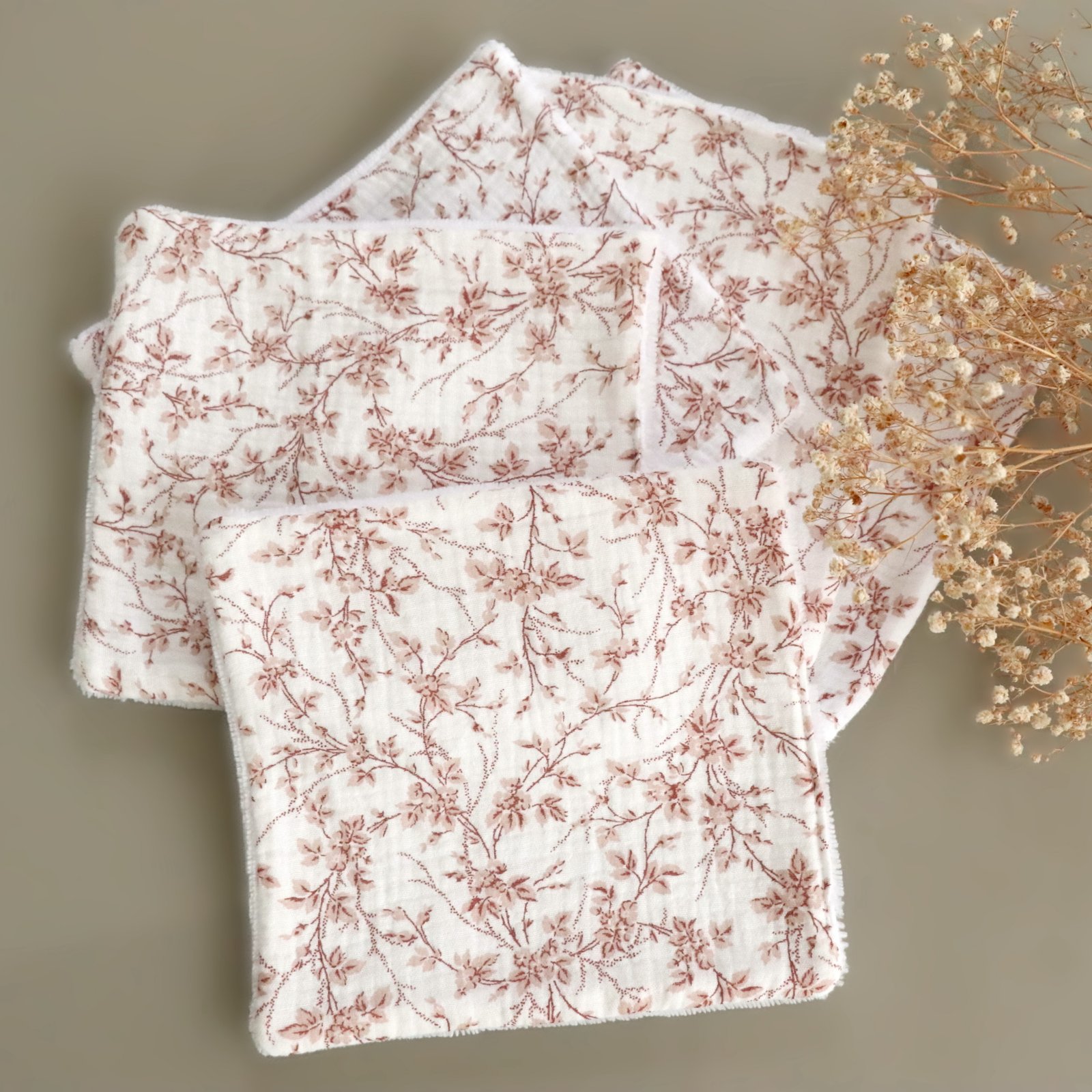 Serviette visage éponge bambou double gaze