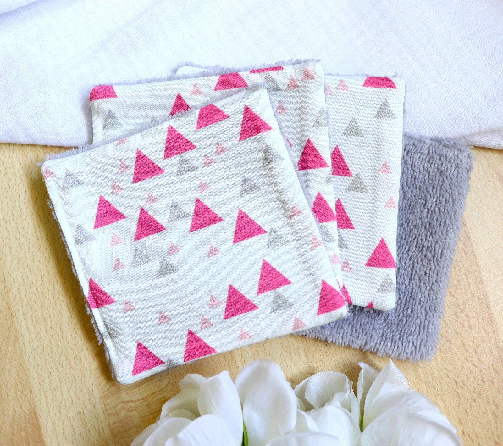 Coton lavable bambou triangle