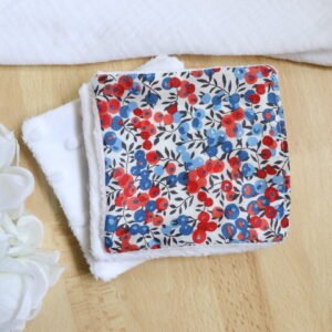 Coton lavable bambou liberty rouge