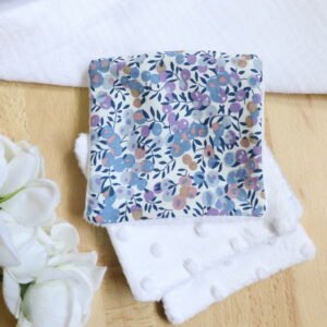 Coton lingette lavable bambou liberty violet