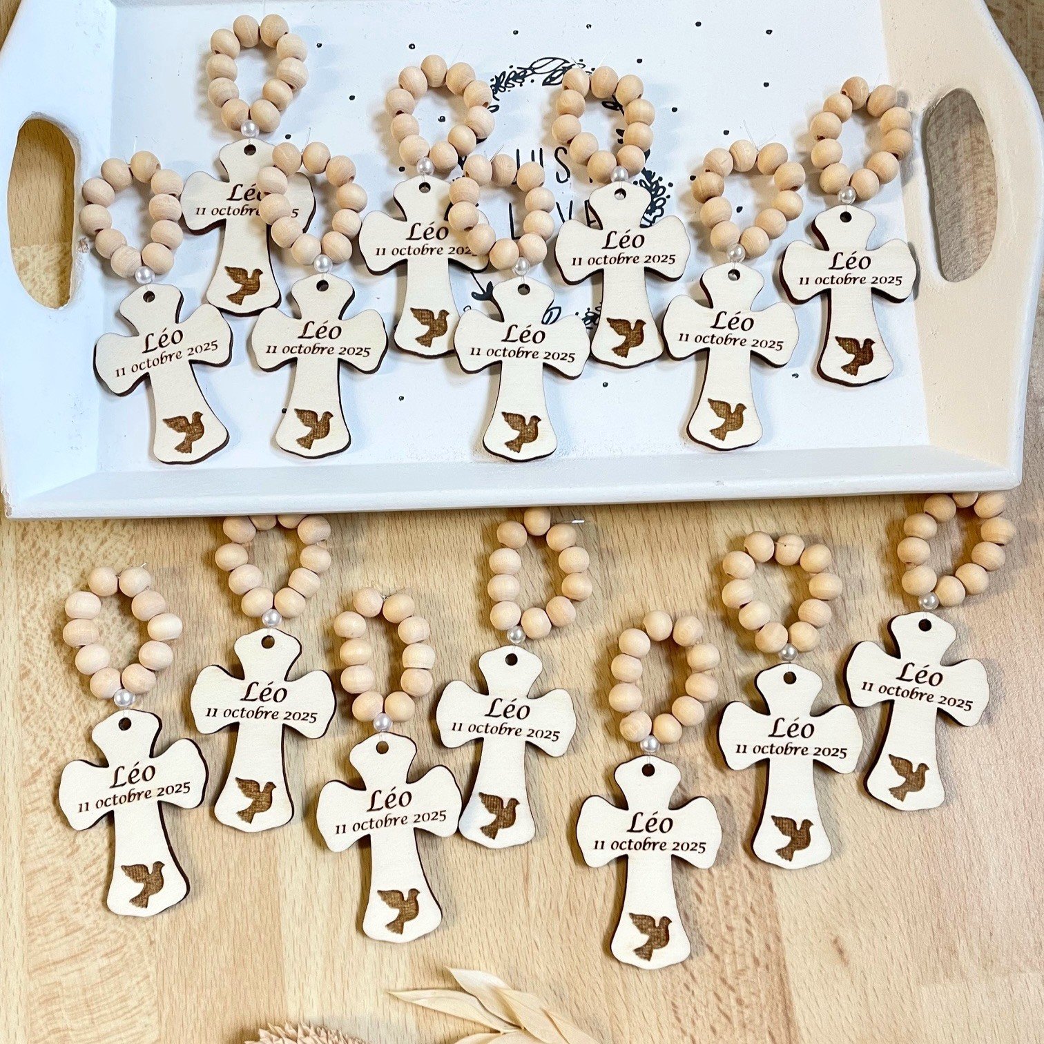 Mini chapelet colombe Léo