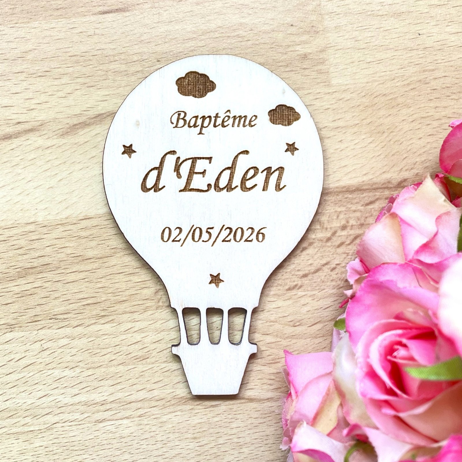 Faire-part magnétique montgolfière