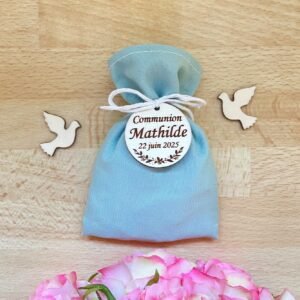 Ballotin à dragées vert sauge